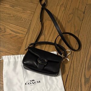 Coach Black Leather Crossbody Bag